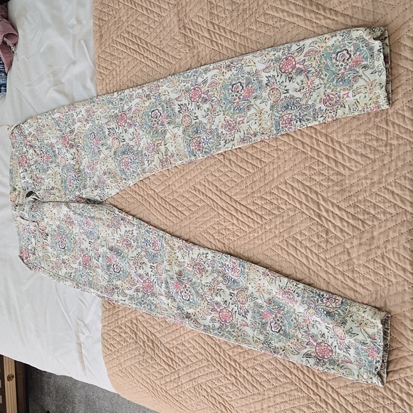 NWT true religion chrissy white paisley skinny jeans 26 - Picture 4 of 10